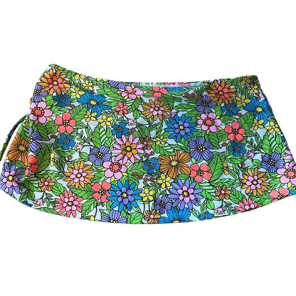 Wild Fable Women's Floral Print Side Cinch Cover Up Skirt - Size XXS - NWT - Picture 3 of 6